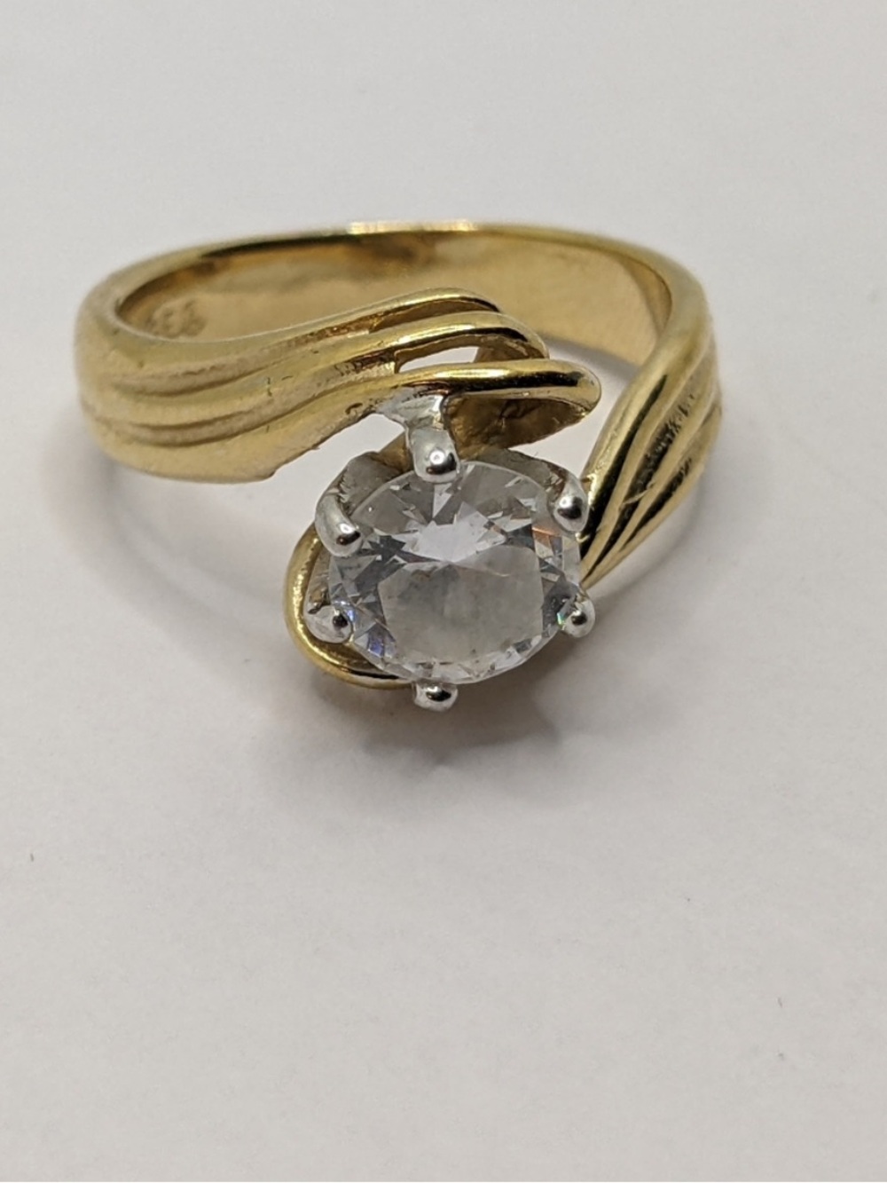 18kge cz fashion ring